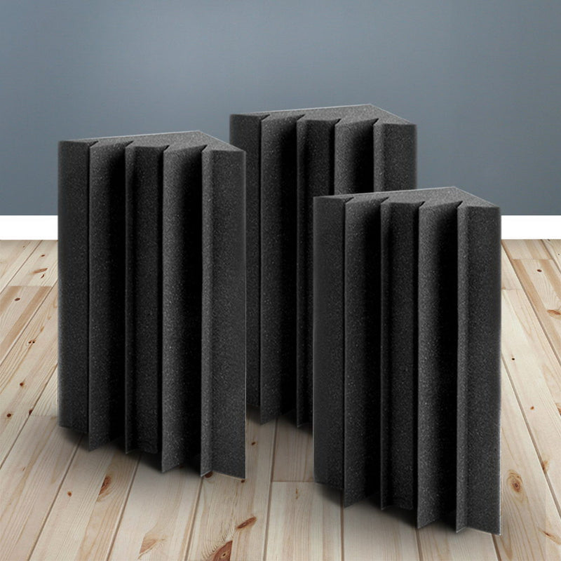 40pcs Studio Acoustic Foam Sound Absorption Proofing Panels Corner DIY - Sale Now