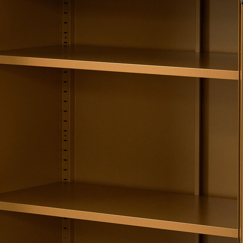 ArtissIn Sweetheart Metal Locker Storage Shelf Shoe Cabinet Buffet Sideboard Yellow