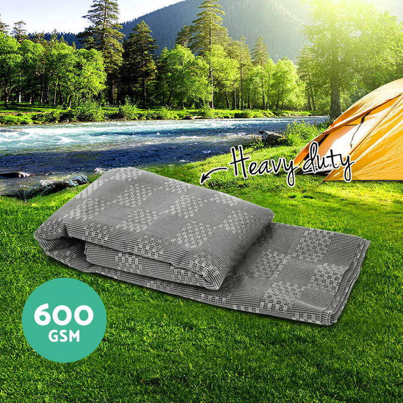 Weisshorn 5M X 2.5M Annex Matting 600 GSM Floor Mats Mesh Caravan Parks Camping - Sale Now