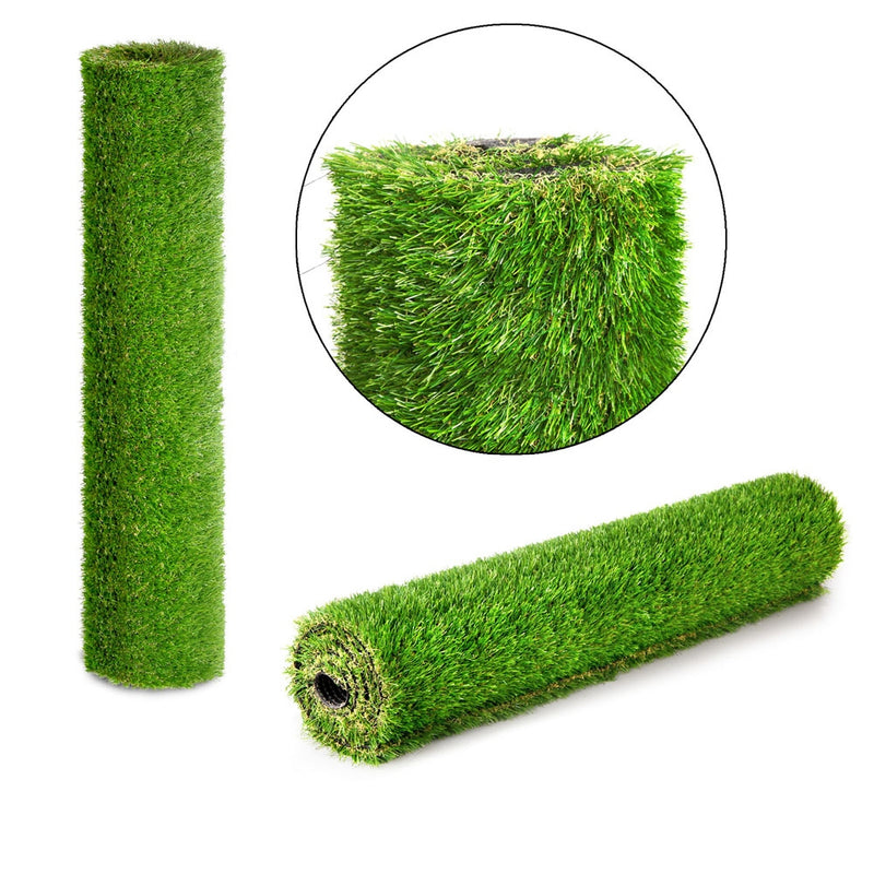 Primeturf Synthetic Artificial Grass Fake 10SQM Turf Plastic Plant Lawn 20mm - Sale Now