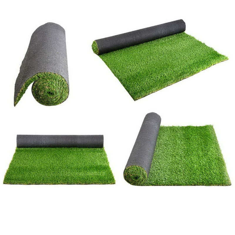 Primeturf Synthetic Artificial Grass Fake 2mx 5m Turf Plastic Plant Lawn 20mm - Sale Now