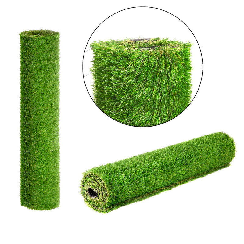 Primeturf Synthetic 30mm  0.95mx10m 9.5sqm Artificial Grass Fake Turf 4-coloured Plants Plastic Lawn - Sale Now
