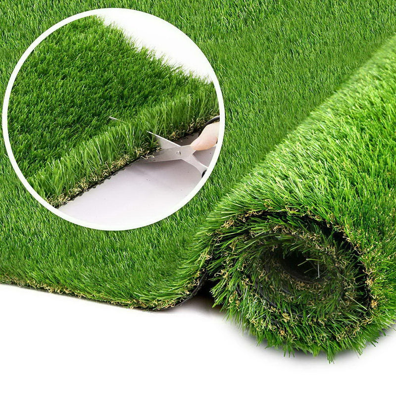 Primeturf Synthetic 30mm  1.9mx5m 9.5sqm Artificial Grass Fake Turf 4-coloured Plants Plastic Lawn - Sale Now