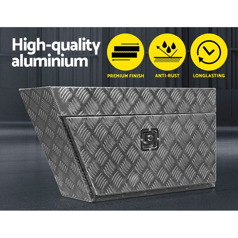 Giantz Pair of Under Tray Undertray Tool Box Aluminium Alloy Underbody Toolbox - Sale Now