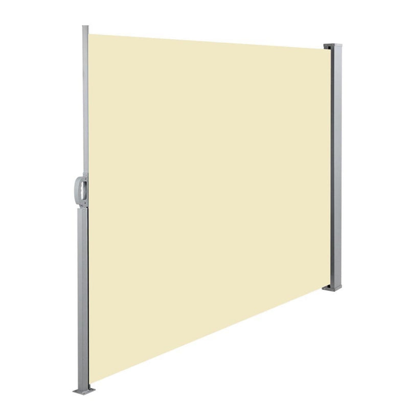 Instahut Retractable Side Awning Shade 2 x 3m - Beige - Sale Now