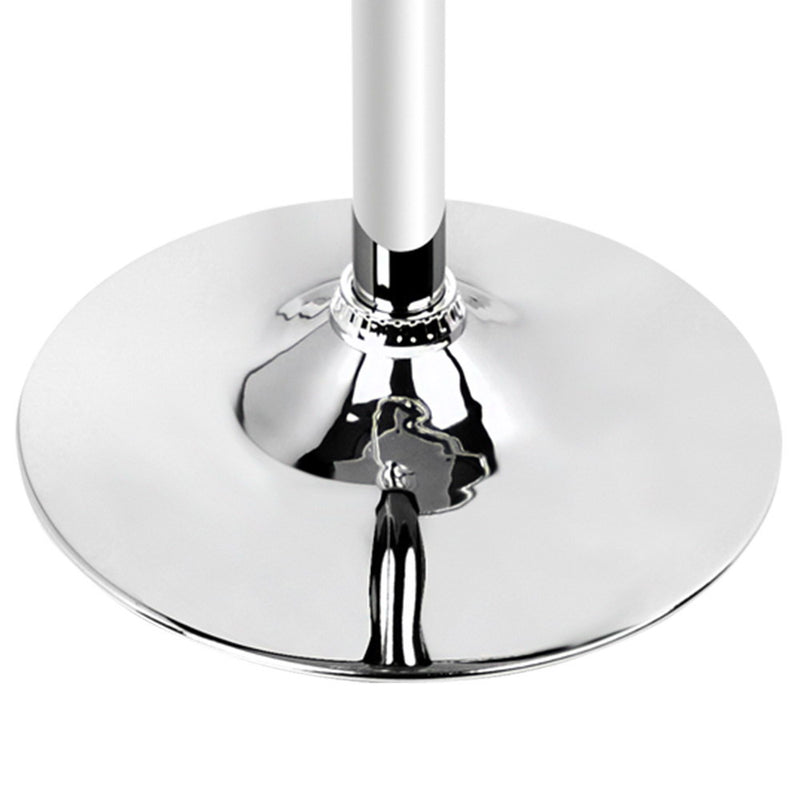 Artiss Adjustable Bar Table Gas Lift Wood Metal - White and Chrome - Sale Now