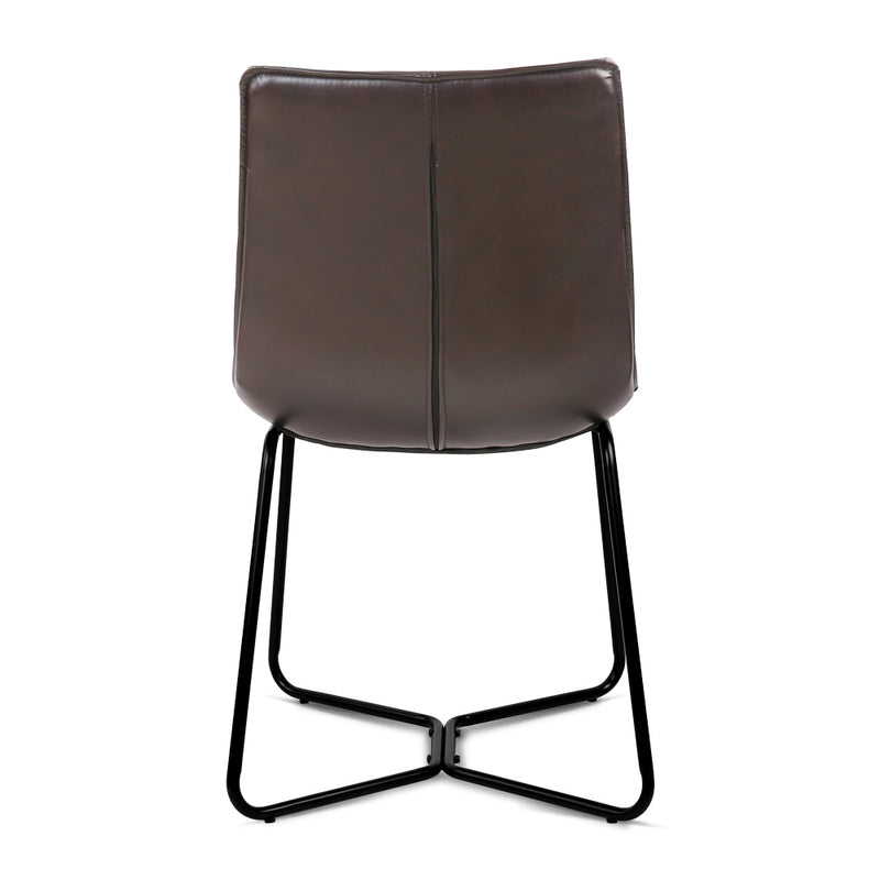 Artiss Set of 2 PU Leather Dining Chair - Walnut - Sale Now
