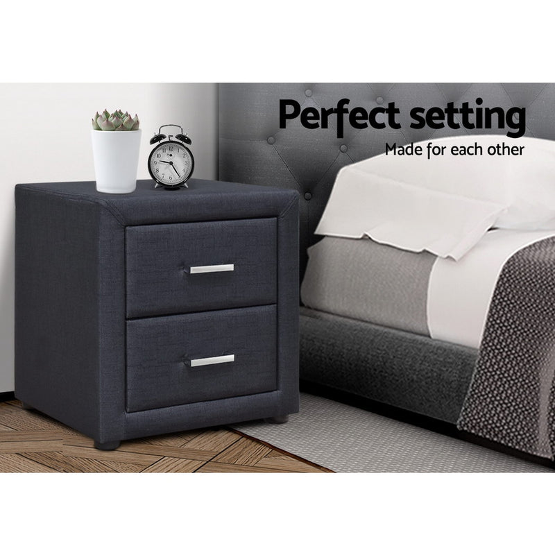 Artiss Moda Bedside table - Charcoal - Sale Now