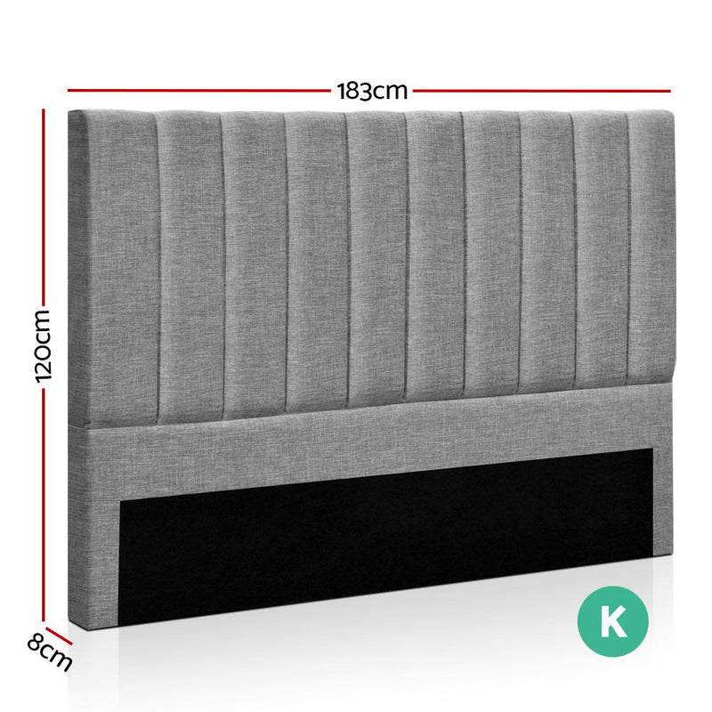 Artiss KING Size Bed Head SALA Headboard for Base Frame Linen Upholstered - Sale Now