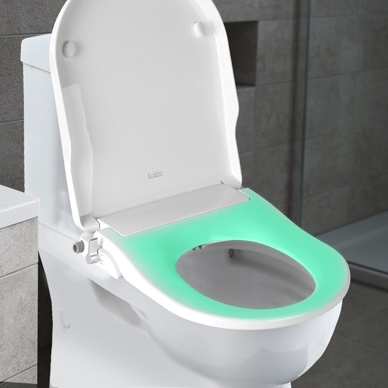 Non Electric Bidet Toilet Seat Bathroom - White - Sale Now