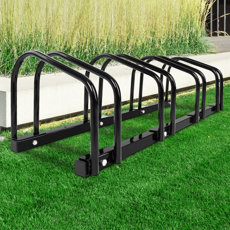 Portable Bike 4 Parking Rack Bicycle Instant Storage Stand - Black - Sale Now