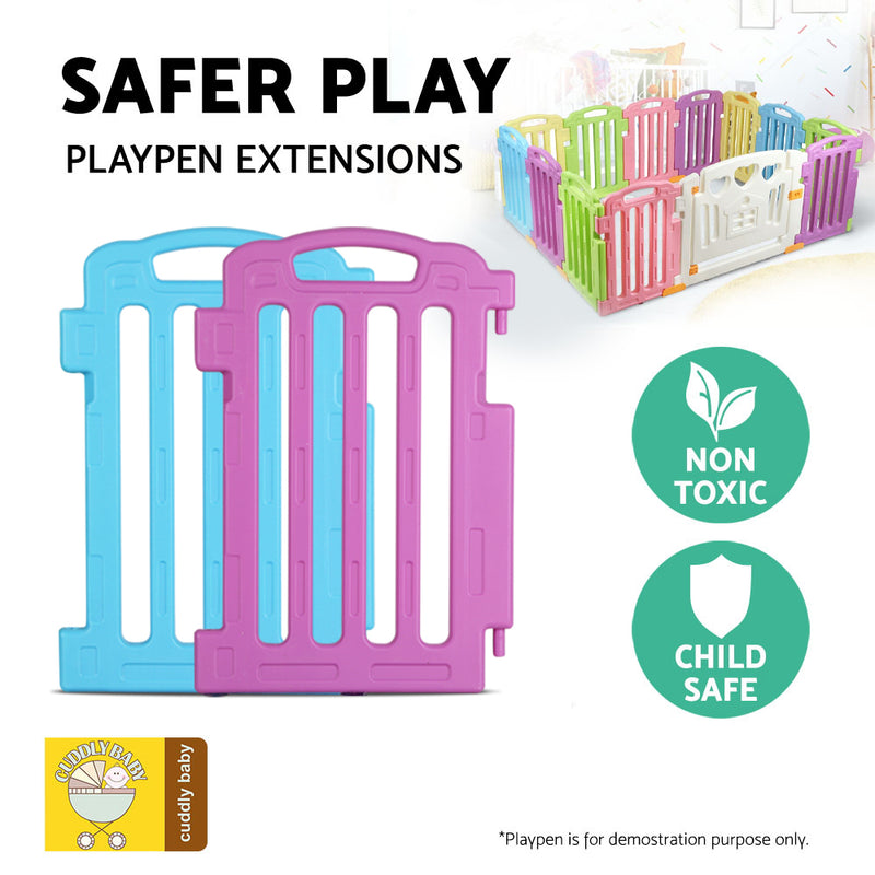 Cuddly Baby Plastic Baby Playpen Extension Panel / 2 Pieces - Sale Now