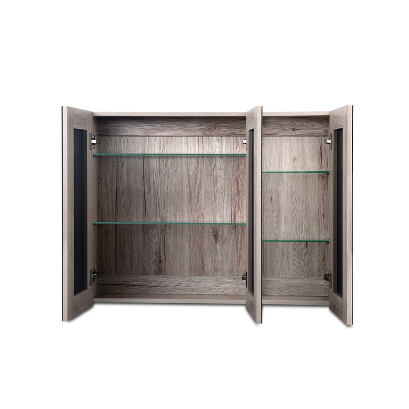 Cefito Bathroom Vanity Mirror with Storage Cabinet - Natural - Sale Now