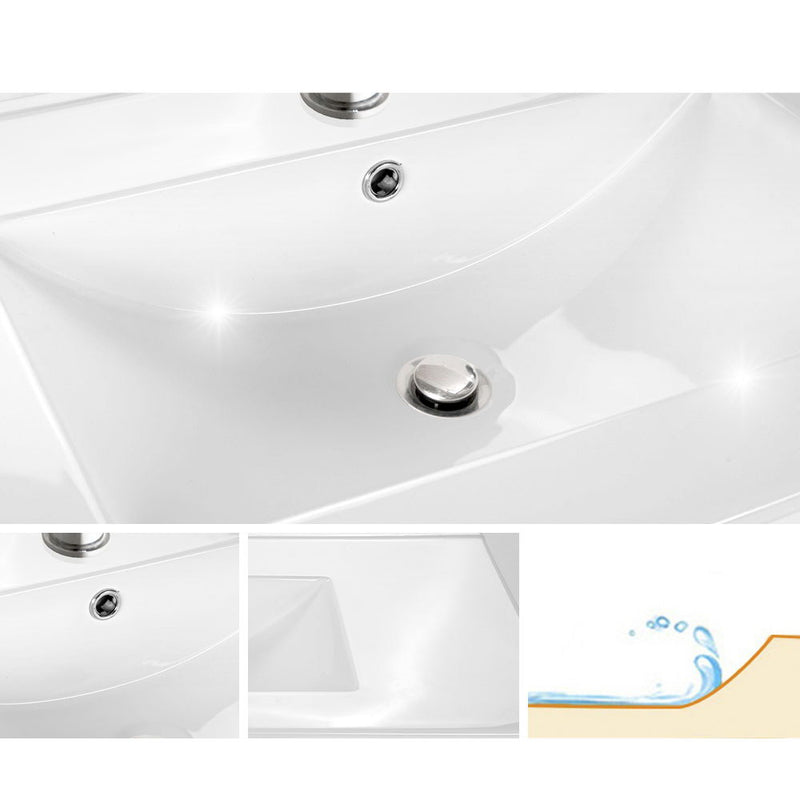 Cefito 900mm Bathroom Vanity Cabinet Unit Wash Basin Sink Storage Freestanding White - Sale Now