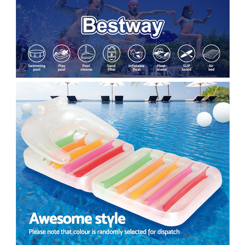 Bestway Floating Inflatable Float Floats Floaty Lounger Pool Bed Seat Toy Play - Sale Now