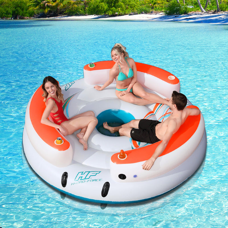 Bestway Inflatable Floating Water Float Pool Lounge Island Swimming Chair Beach - Sale Now
