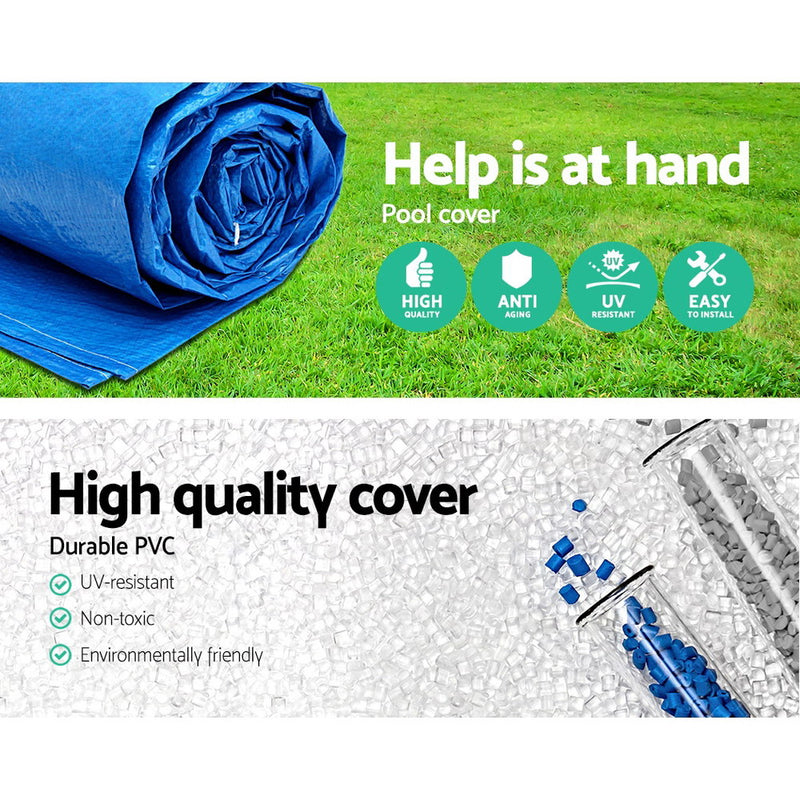 Bestway 3.05m Swimming Pool Cover For Above Ground Pools Cover LeafStop - Sale Now