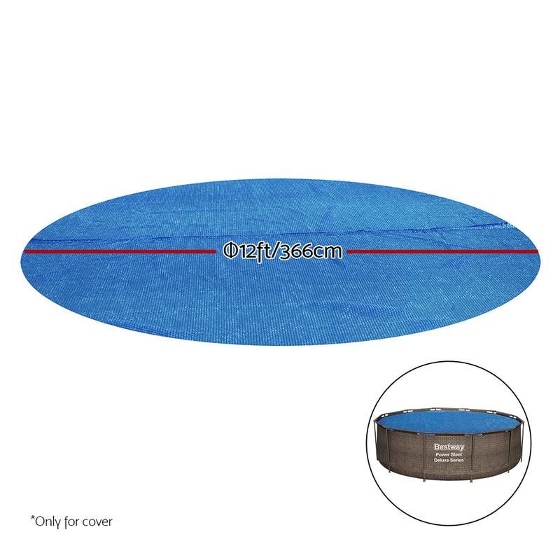 Bestway Solar Pool Cover Blanket For Swimming Pool 12ft 366cm Round Pools - Sale Now