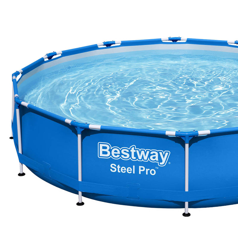 Bestway Swimming Pool Above Ground Pools Filter Pump 3.66M Power Steel Frame - Sale Now