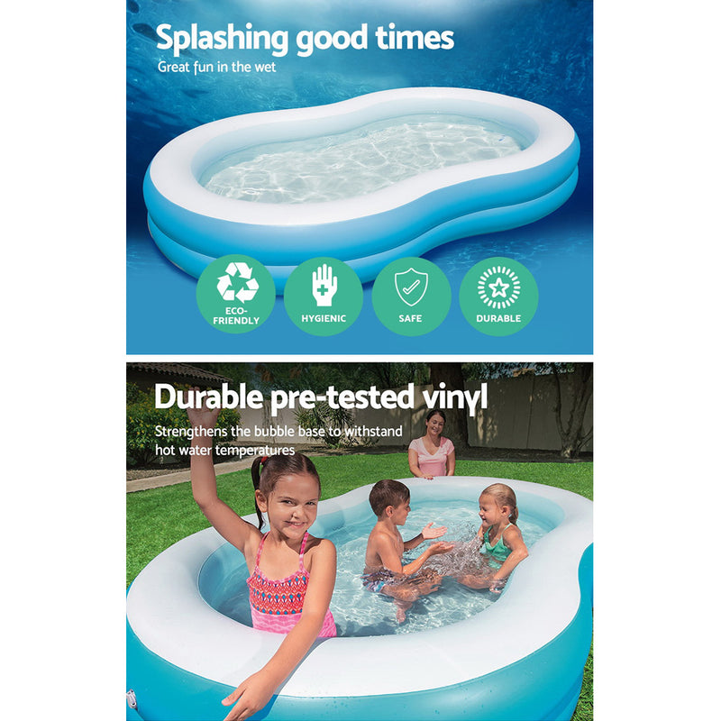 Bestway Inflatable Kids Pool Swimming Pool Family Pools 2.62m x 1.57m x 46cm - Sale Now