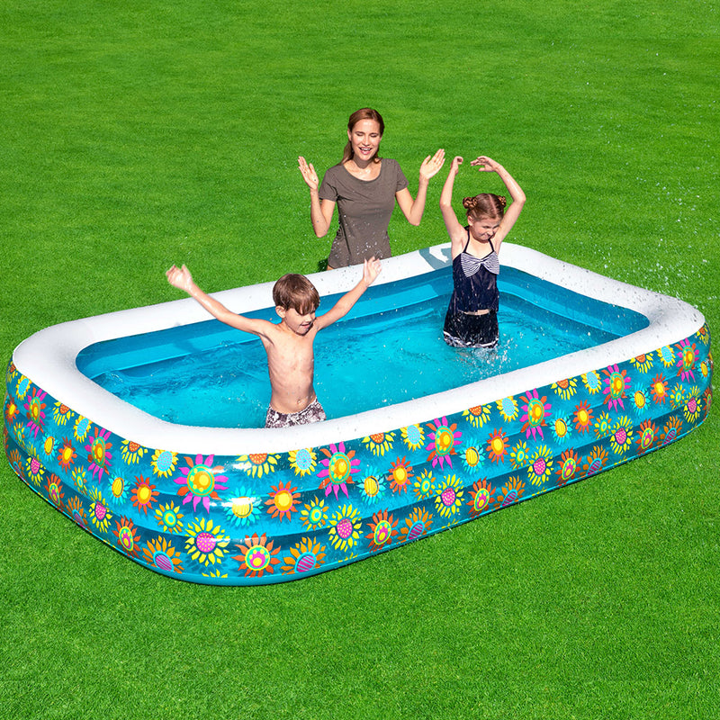 Bestway Inflatable Kids Play Pool Swimming Pool Rectangular Family Pools - Sale Now