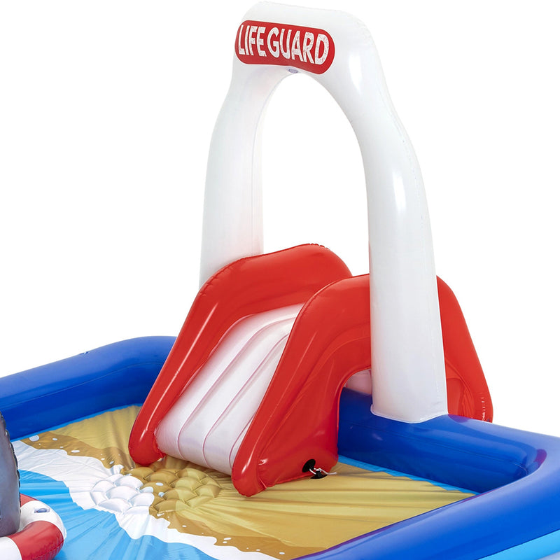 Bestway Swimming Pool Above Ground Kids Play Pools Lifeguard Slide Inflatable - Sale Now