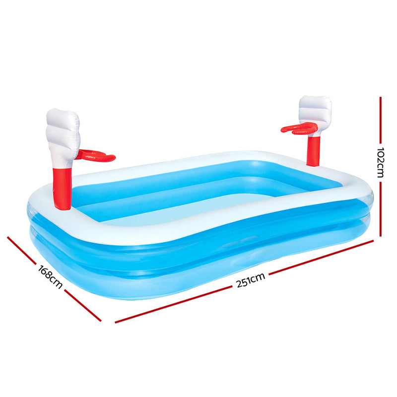 Bestway Inflatable Play Pool Kids Pool Swimming Basketball Play Pool - Sale Now