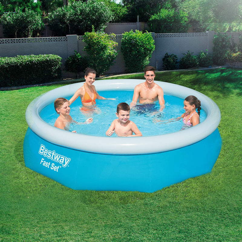 Bestway Above Ground Swimming Pool 305x76cm Fast Set Pool Family - Sale Now