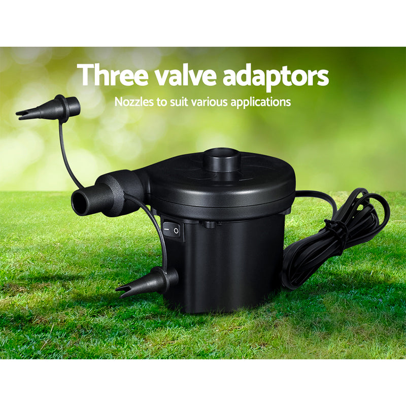 Bestway Sidewinder Electric AC Air Pump for Inflatables 3 Valve Adaptor Inflator - Sale Now