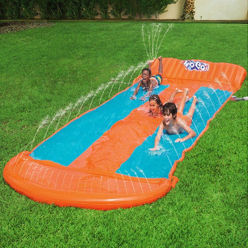 Bestway Triple Water Slip And Slide Kids Inflatable Splash Toy Outdoor 5.49M - Sale Now