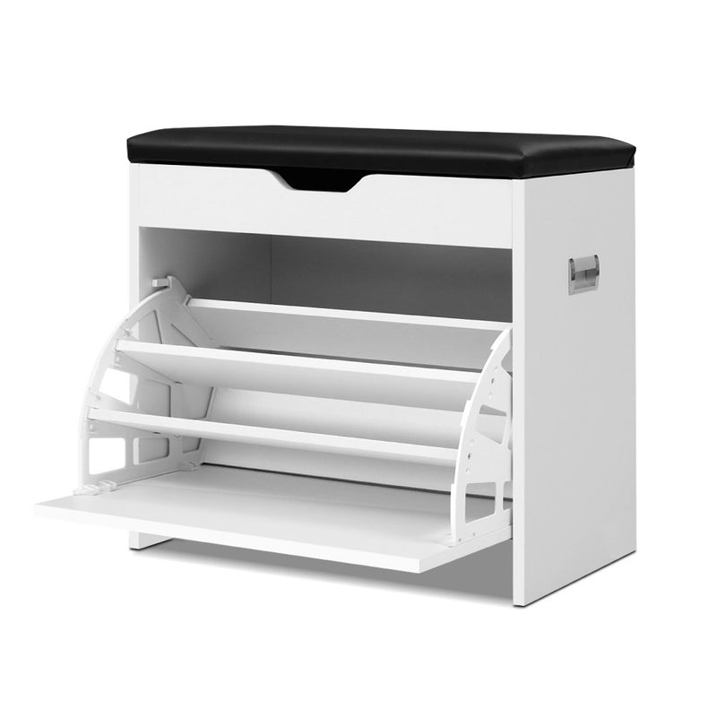Artiss Adjustable 3 Tier Storage Cupboard - White