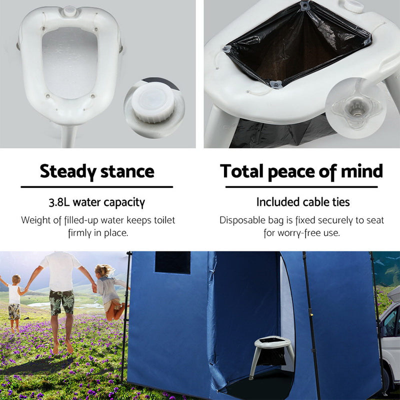 Outdoor Portable Folding Camping Toilet - Sale Now