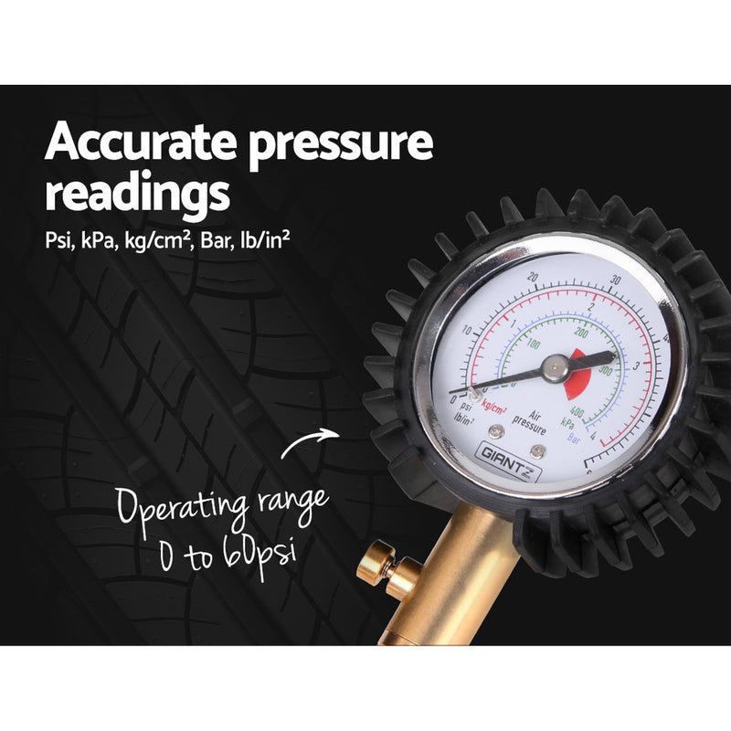 Giantz Tyre Deflater with Pressure Gauge Valve - Sale Now