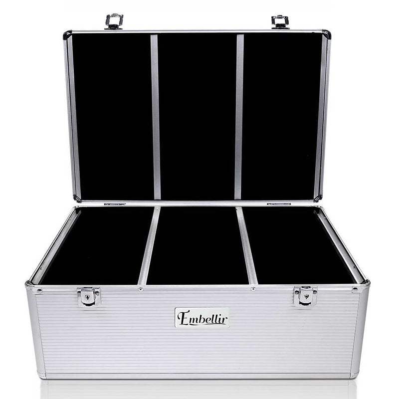 Embellir 500 Disc Aluminium Storage Box - Silver - Sale Now