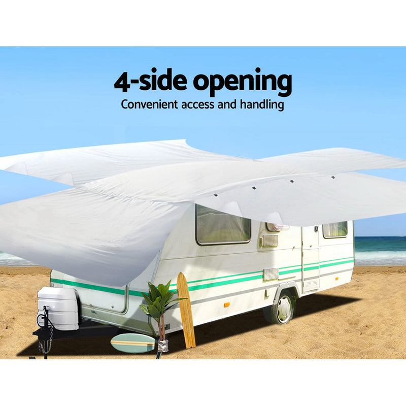 Weisshorn 16-18ft Caravan Cover Campervan 4 Layer UV Water Resistant - Sale Now