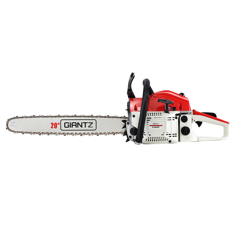 GIANTZ 52CC Petrol Commercial Chainsaw Chain Saw Bar E-Start Pruning - Sale Now
