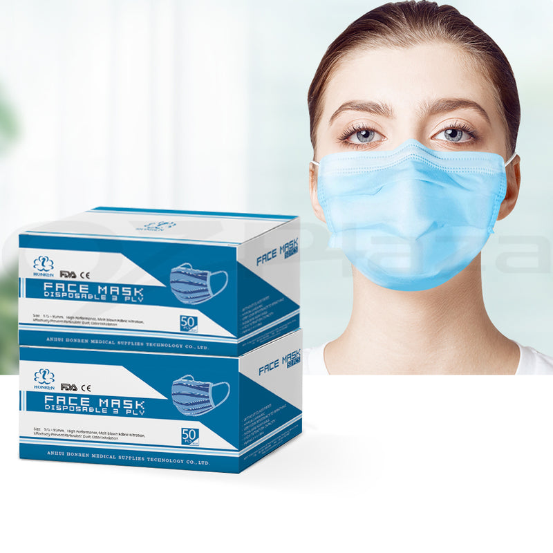 Disposable Face Mask Anti Flu Dust Masks Anti PM2.5 3-Layer Protective 100PCS AU Stock - Sale Now