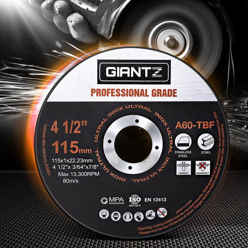 Giantz 50 x 4.5" Cutting Disc 115mm Metal Cut Off Wheel Angle Grinder Thin Steel - Sale Now
