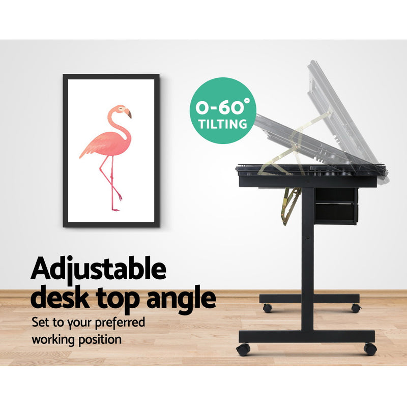 Artiss Adjustable Drawing Desk - Black and Grey - Sale Now