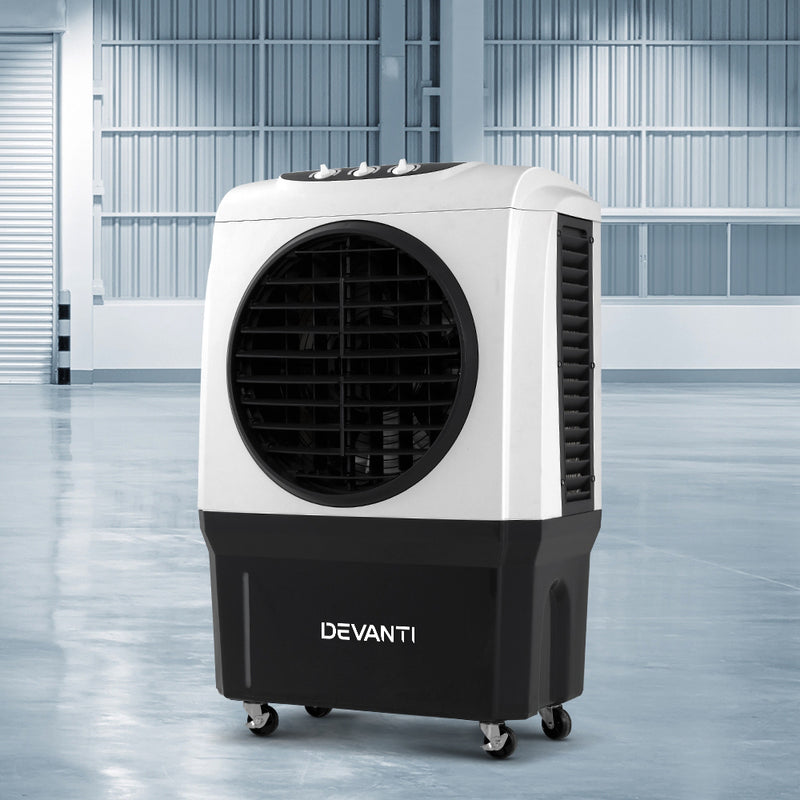 Devanti Evaporative Air Cooler Industrial Commercial Portable Water Fan Workshop - Sale Now
