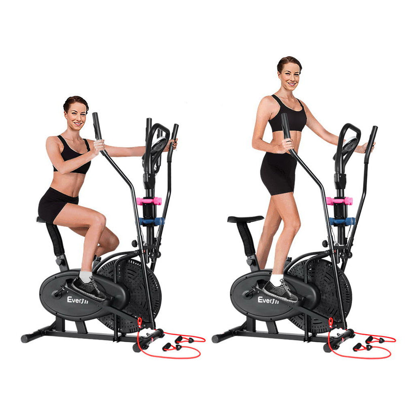 Everfit 6in1 Elliptical Cross Trainer Exercise Bike Bicycle Home Gym Fitness Machine Running Walking - Sale Now