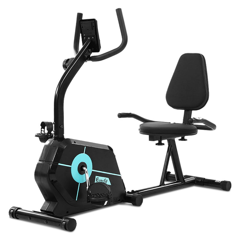 Everfit Magnetic Recumbent Exercise Bike Fitness Cycle Trainer Gym Equipment - Sale Now
