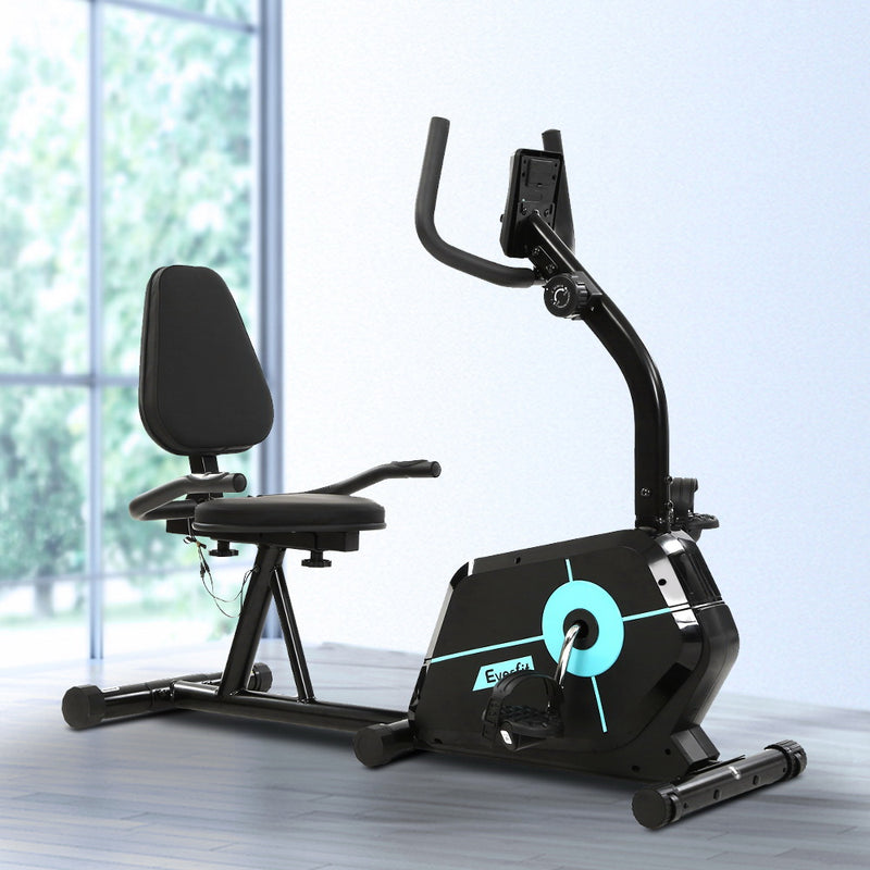 Everfit Magnetic Recumbent Exercise Bike Fitness Cycle Trainer Gym Equipment - Sale Now