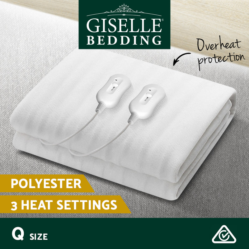 Giselle Bedding 3 Setting Fully Fitted Electric Blanket - Queen - Sale Now