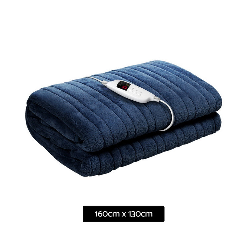 Giselle Bedding Electric Throw Blanket - Navy - Sale Now