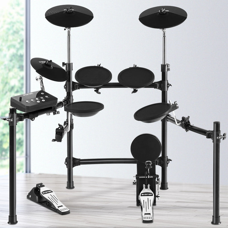 8 Piece Electric Electronic Drum Kit Drums Set Pad Tom Midi For Kids Adults - Sale Now