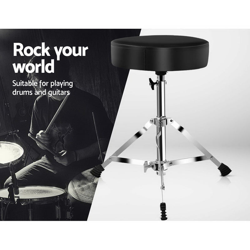 Adjustable Drum Stool Throne Stools Seat Chairs Chair Electric Guitar Piano Kits - Sale Now