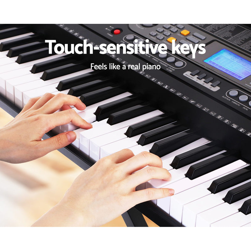 Alpha 61 Keys Electronic Piano Keyboard Electric Instrument Touch Sensitive Midi - Sale Now