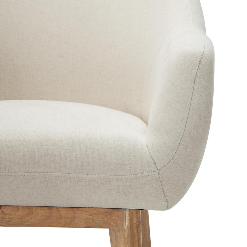 Artiss Fabric Tub Lounge Armchair - Beige - Sale Now