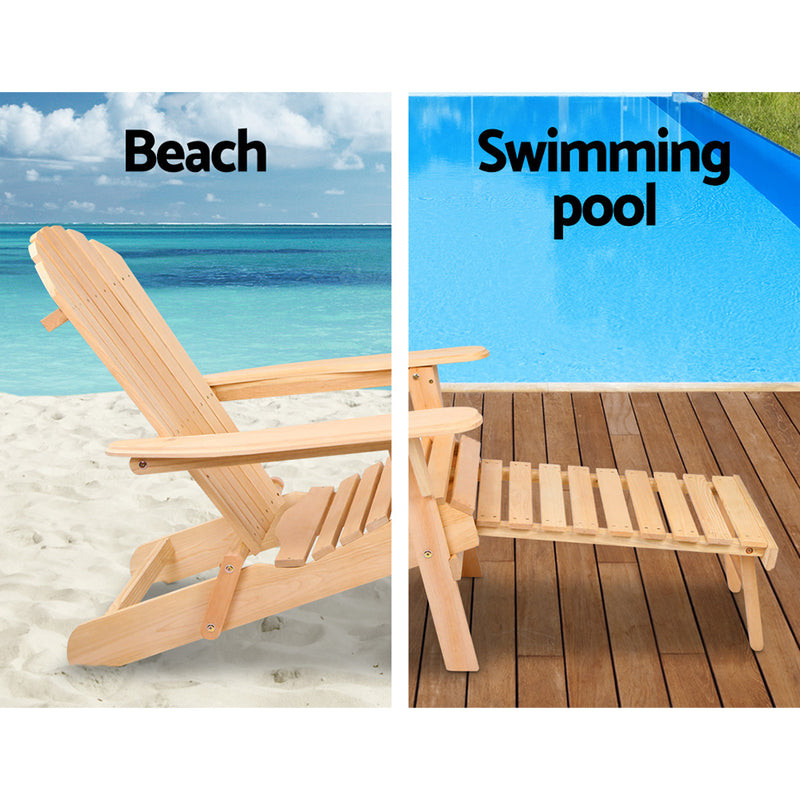 Gardeon Set of 2 Outdoor Sun Lounge Chairs Patio Furniture Beach Chair Lounger - Sale Now